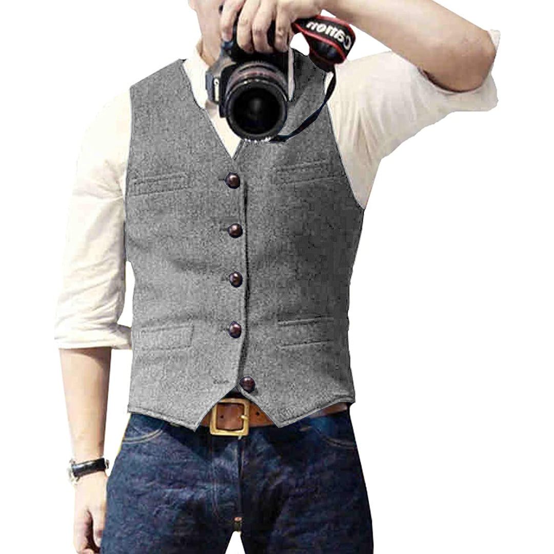 Gilet en denim pour hommes - Marko