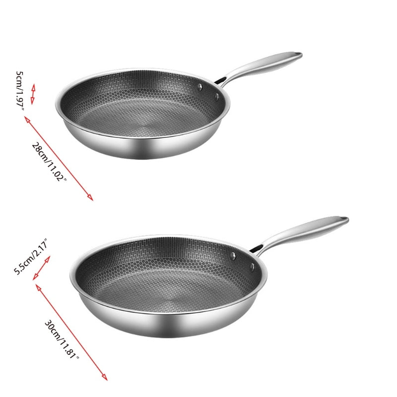 Non-stick pan - made of stainless steel for the kitchen