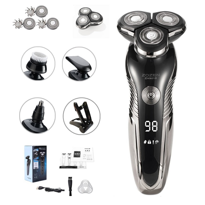 Rasoir rechargeable pour usage humide et sec