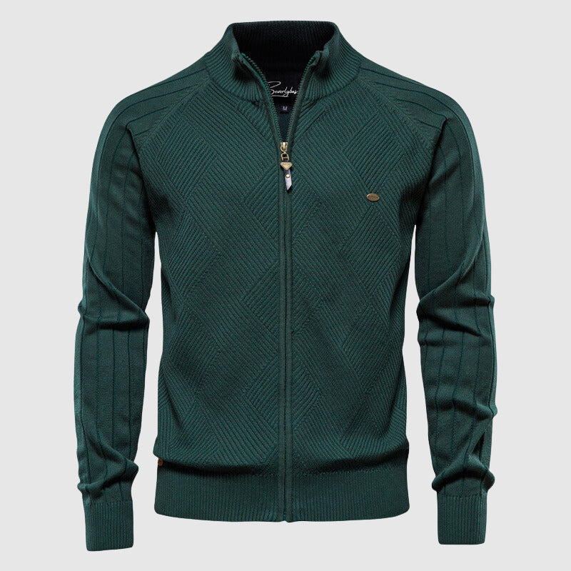 Veste zippée intégrale pour homme - Coton - Zyan