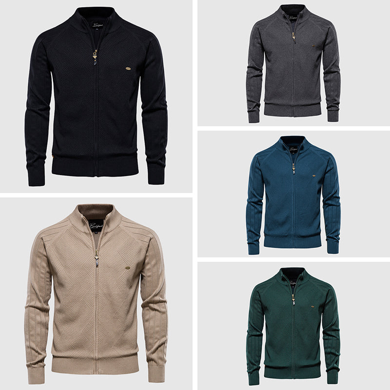 Veste zippée intégrale pour homme - Coton - Zyan