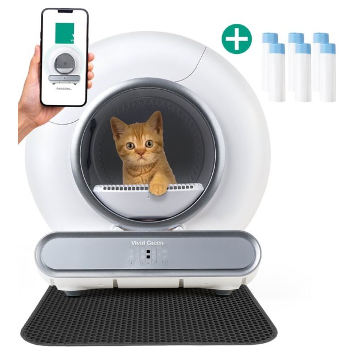 Petmo – Selvrenser automatisk kattebakke med avancerede funktioner