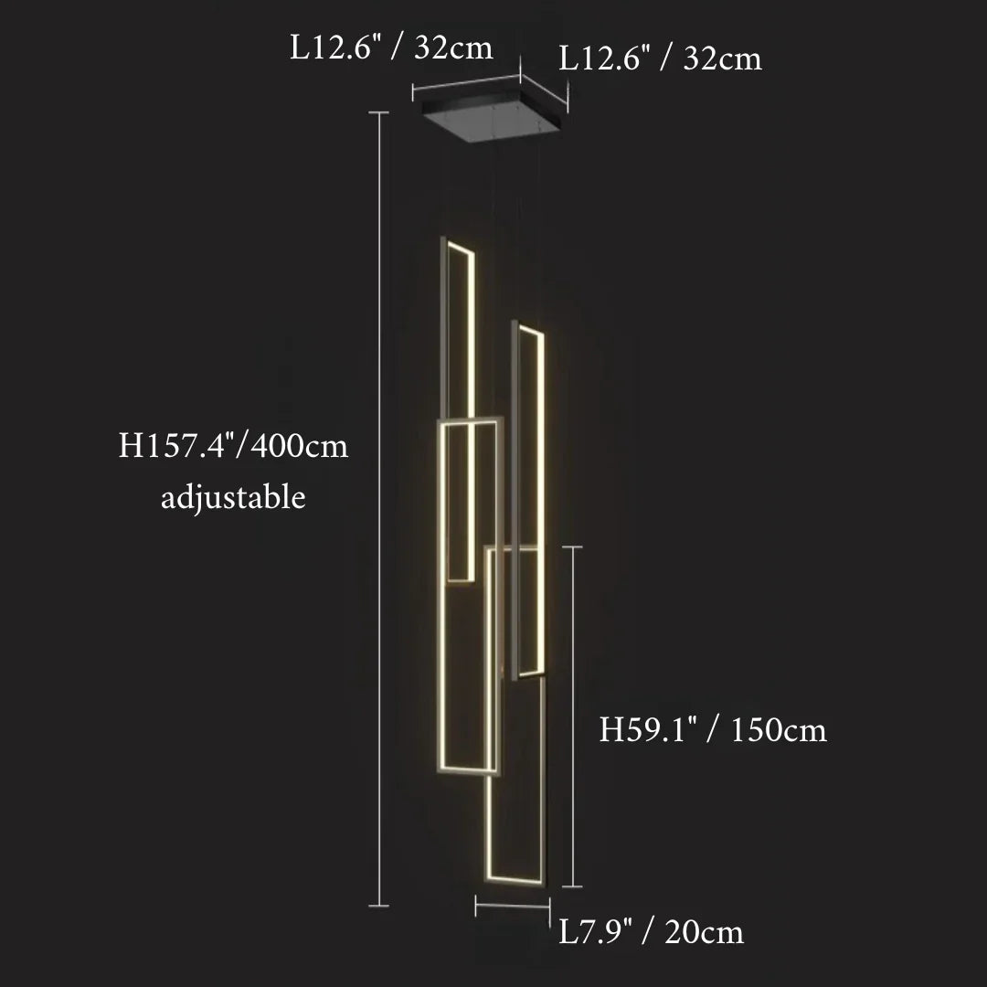 UltraLavagna - LED pendellys rektangel