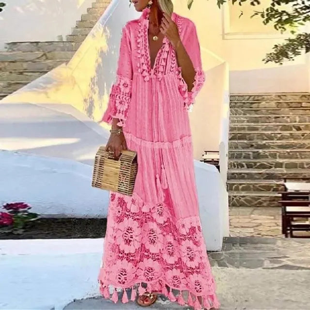 Robe longue éclatante - Ensoleillée