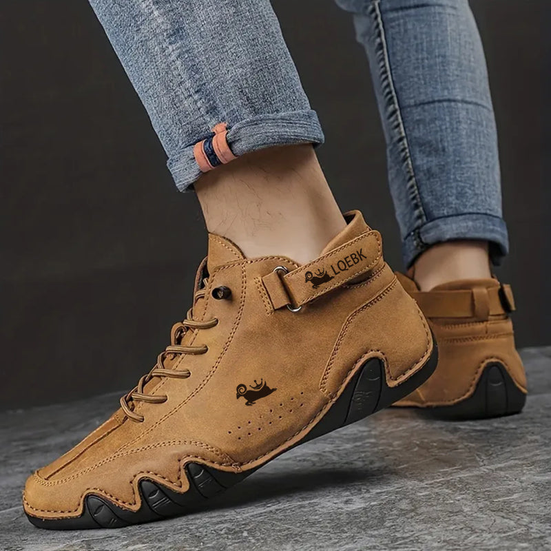Chaussures de marche pour hommes - cuir - semelle orthopédique