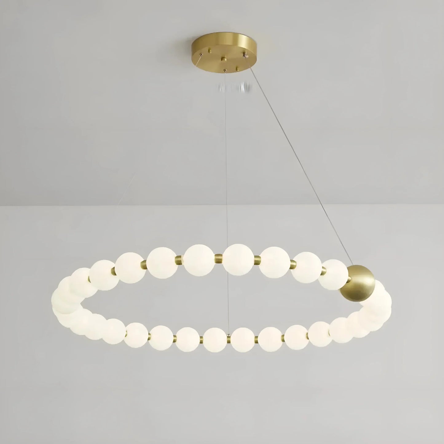 EleganceOrb - Stylish Pearl-shaped Chandelier