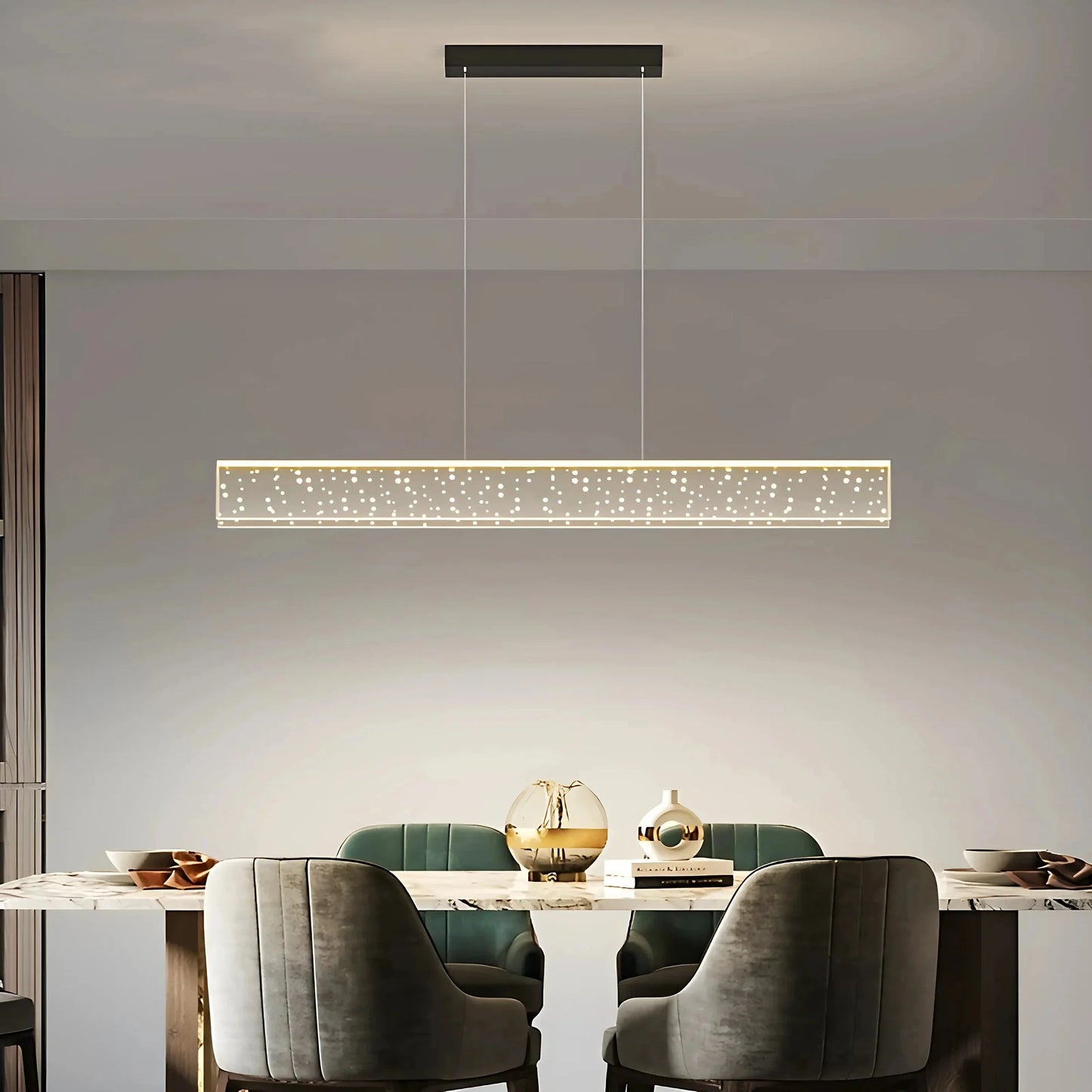 StellarLume - Lysekrone i nordisk stil med stjernedesign til baren