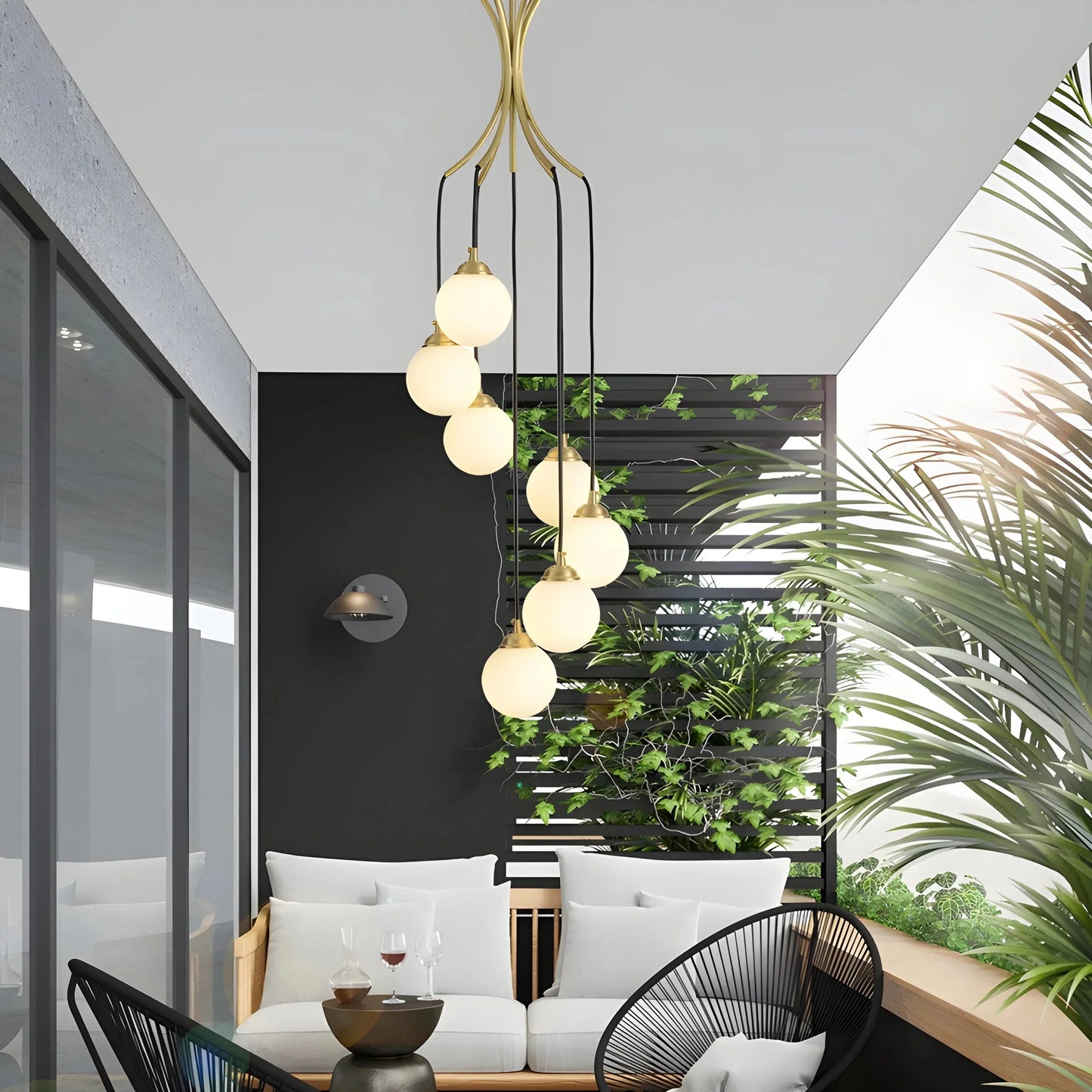 GlasOrbis - Modern Ball Chandelier