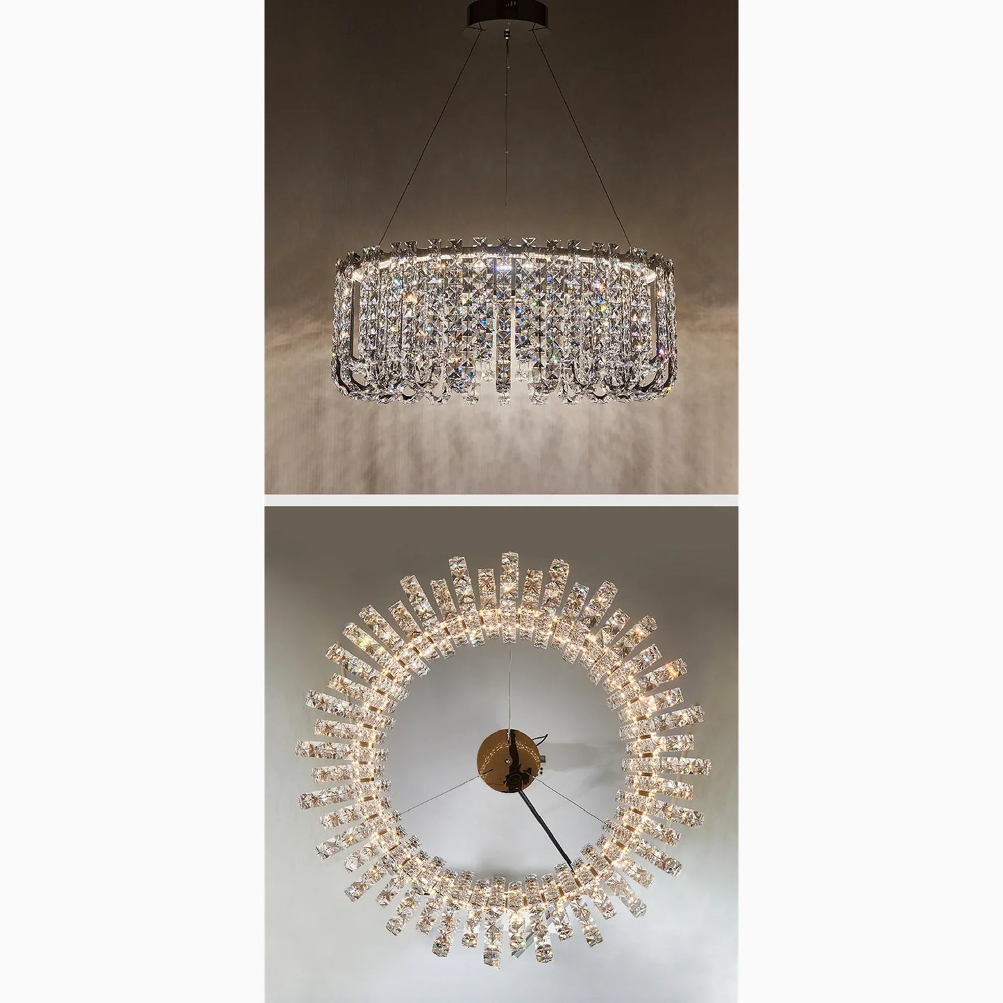 GlitterGlow - Luksuriøs krystall LED-lysekrone