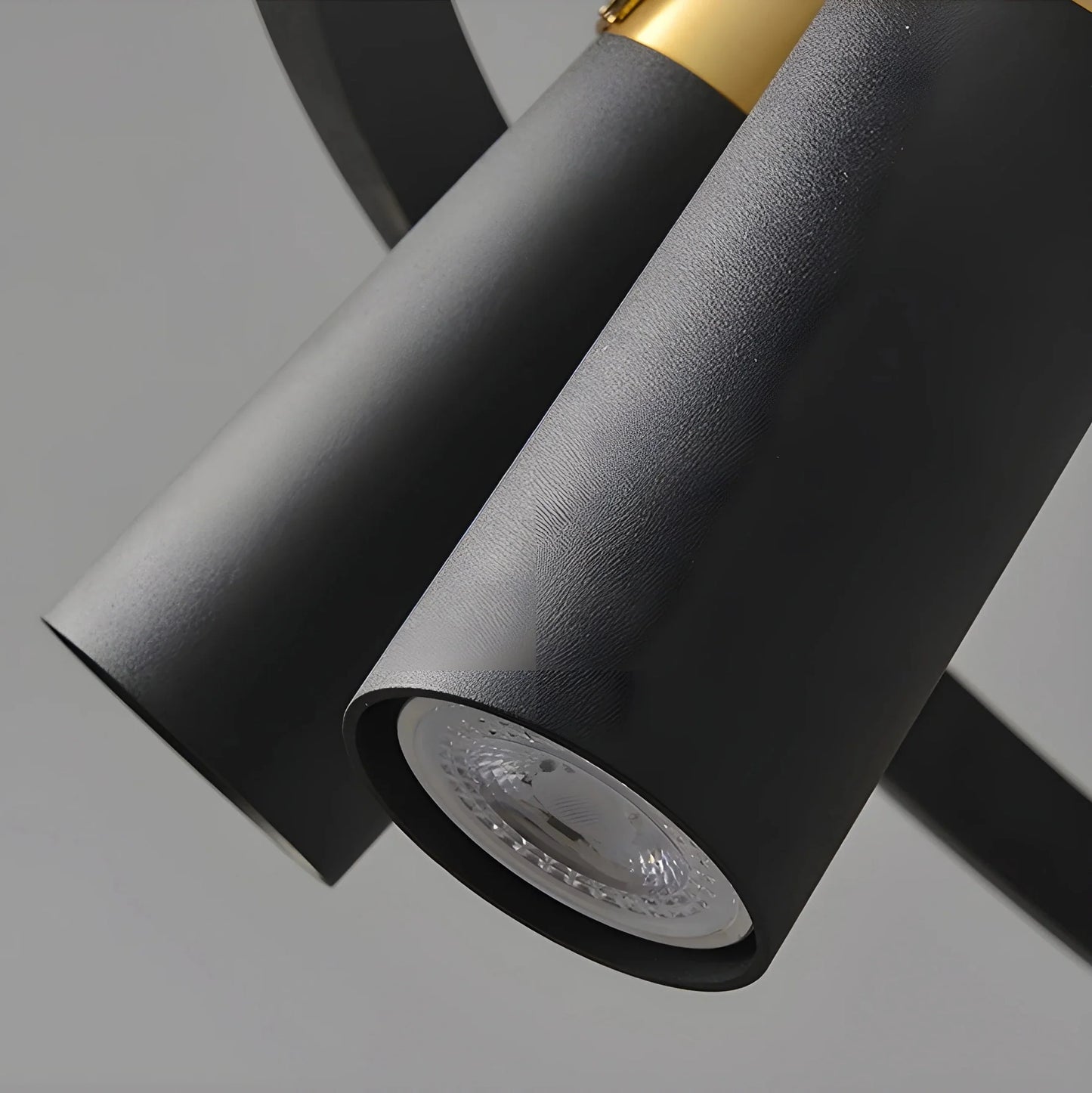 NoirGlow - Minimalist Black LED Pendant Light