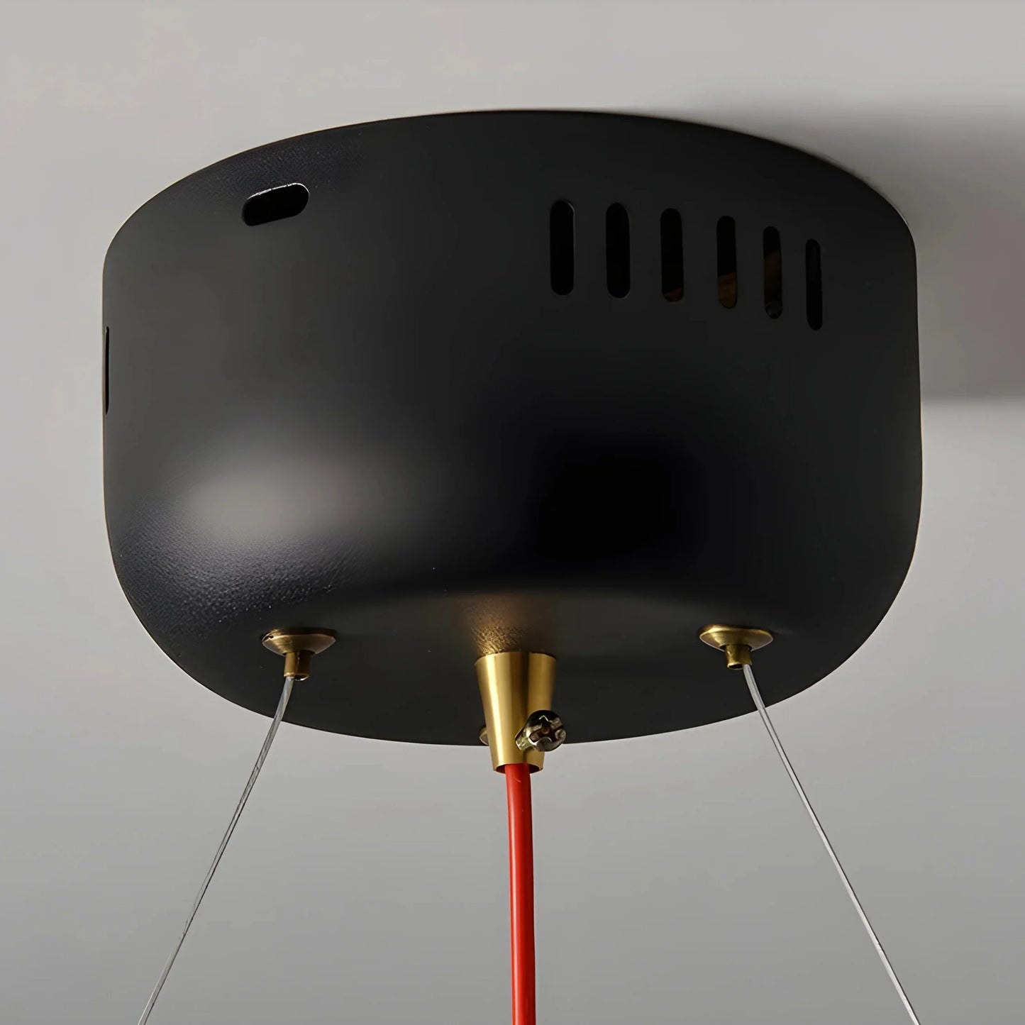 NoirGlow - Minimalist Black LED Pendant Light