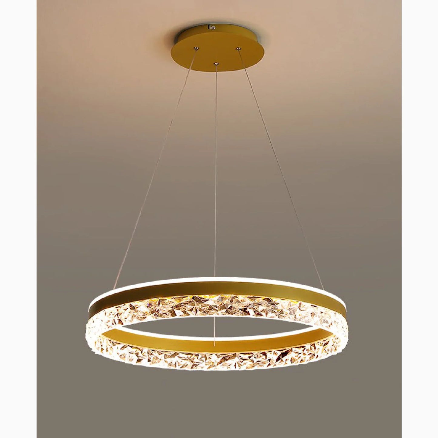 LumiRing - Crystal Ring-Shaped Chandelier