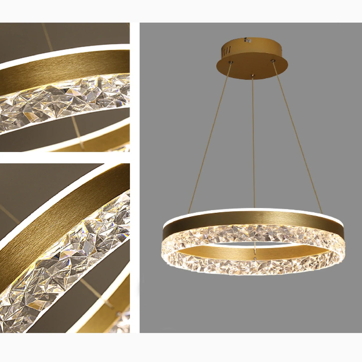 LumiRing - Crystal Ring-Shaped Chandelier
