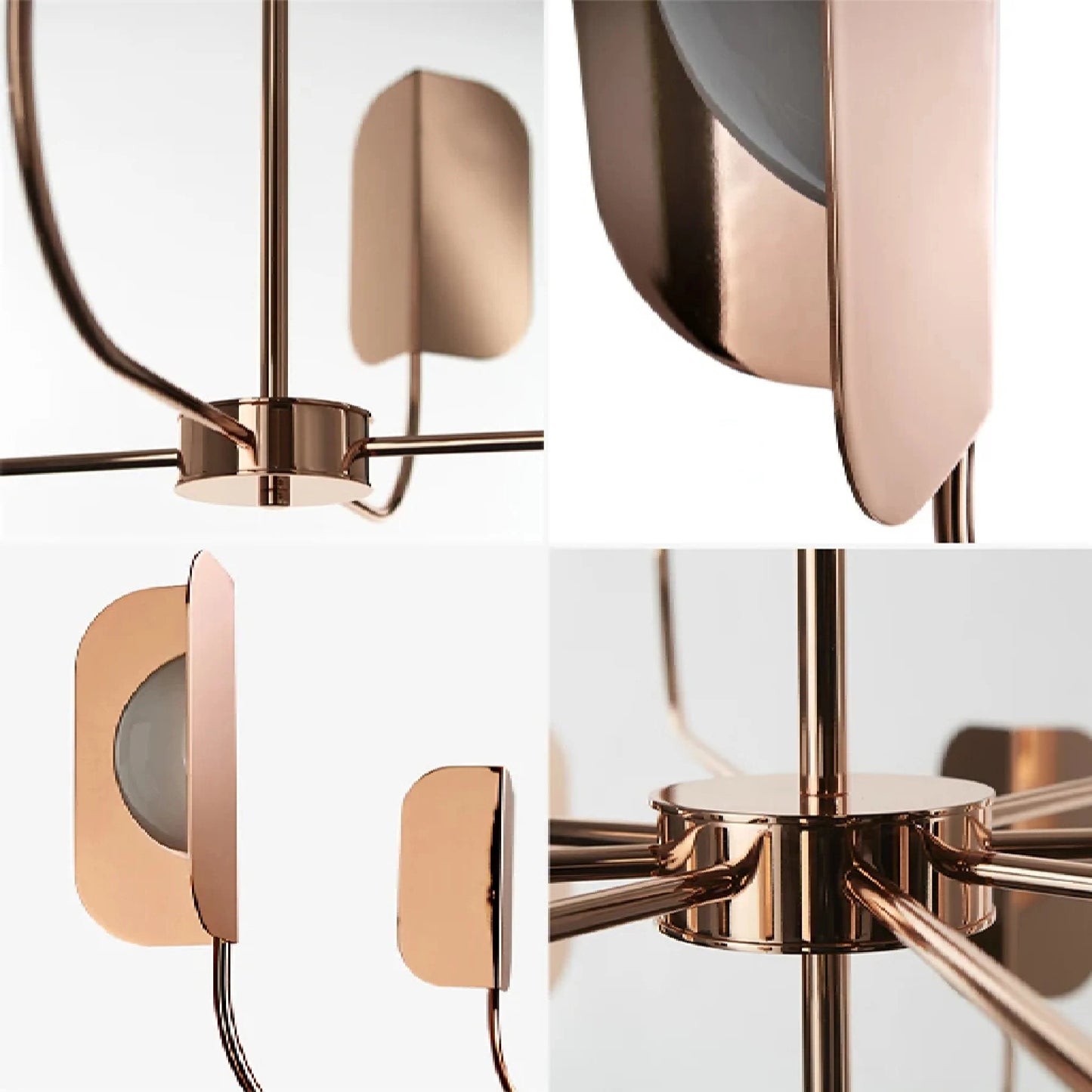 Glamora - Modern Rose Gold Ceiling Light