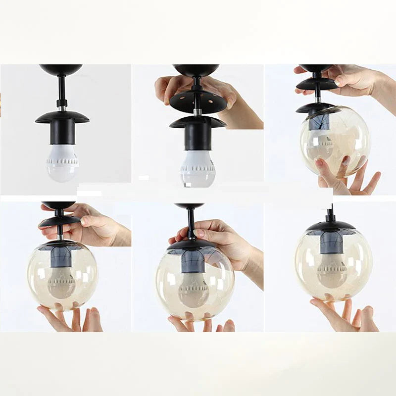 FrostLume - Minimalist LED Glass Ball Lamp