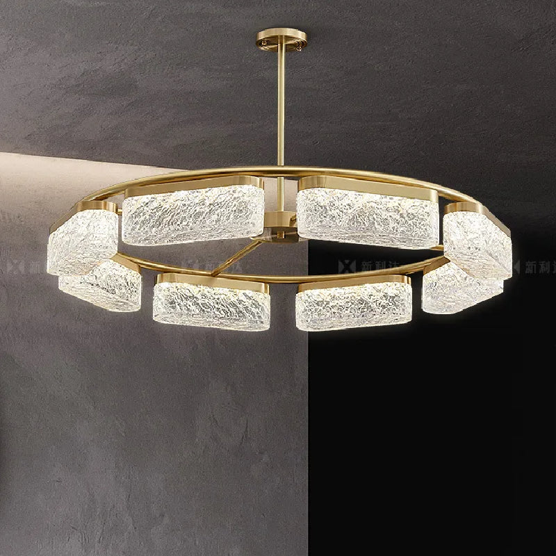 RivaLuxe - Luxe Black Geometric Pendant Light