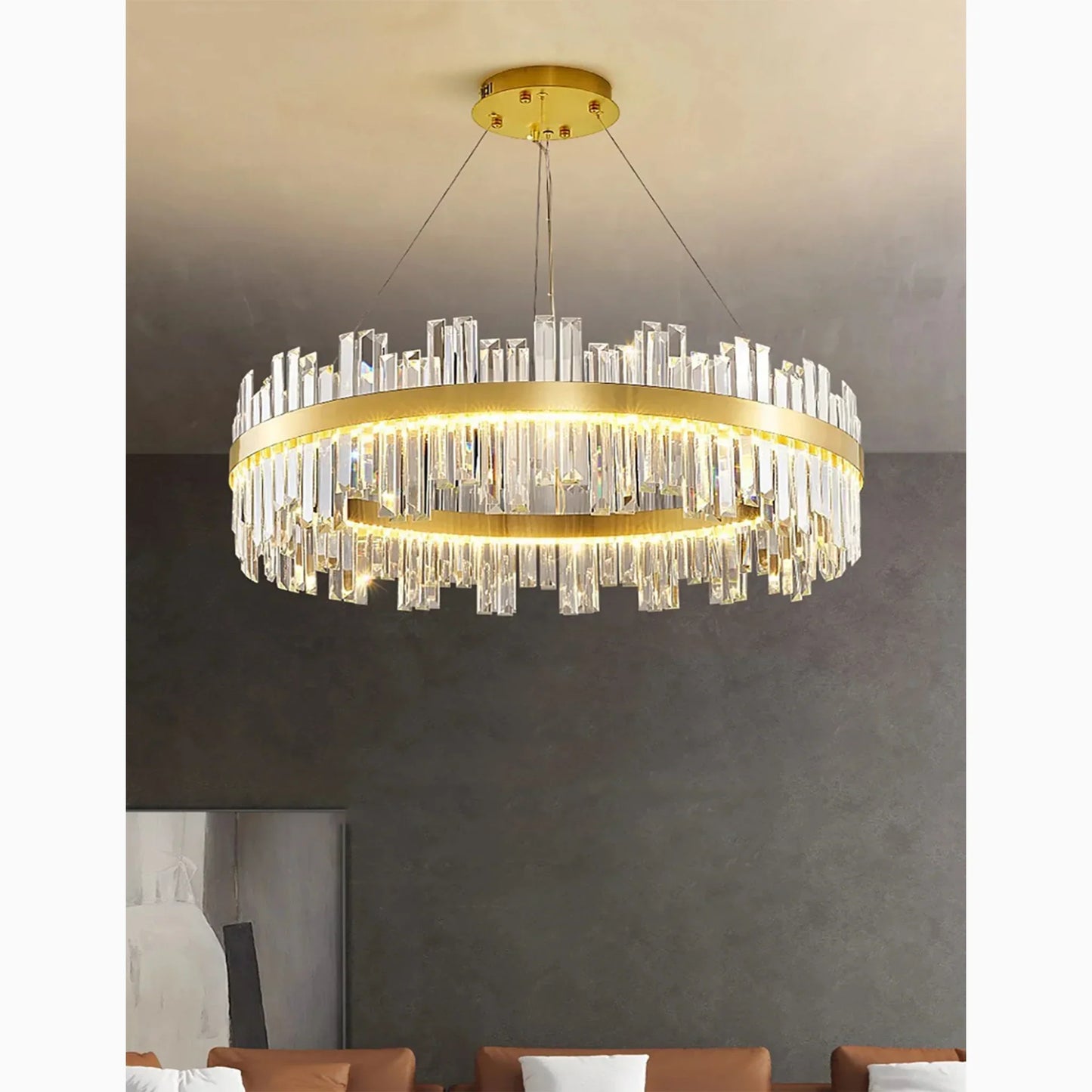 VetroGlow - Moderne glas trommelysependel