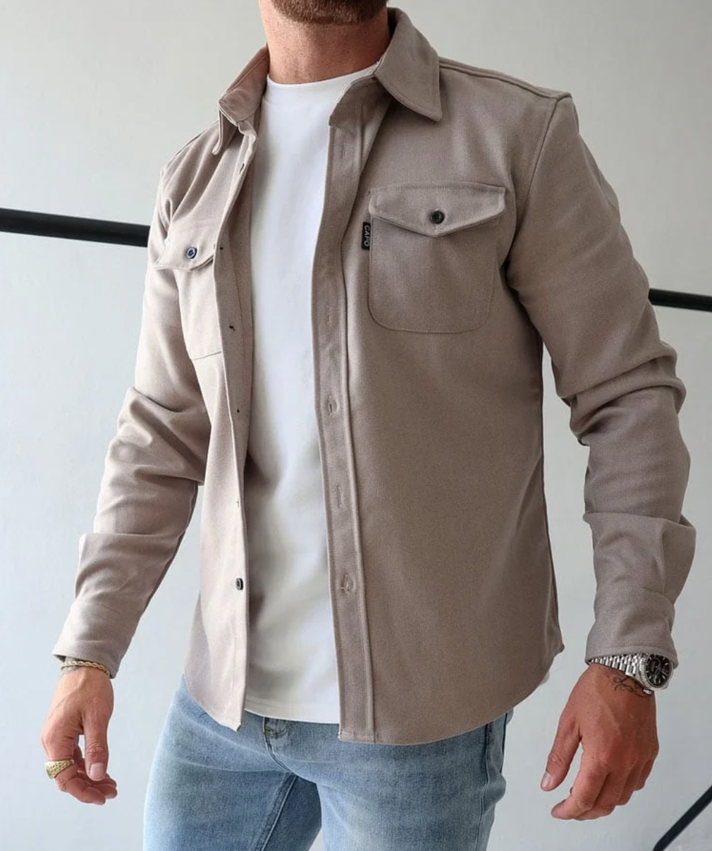Chemise à manches longues pour hommes avec poches - Capo