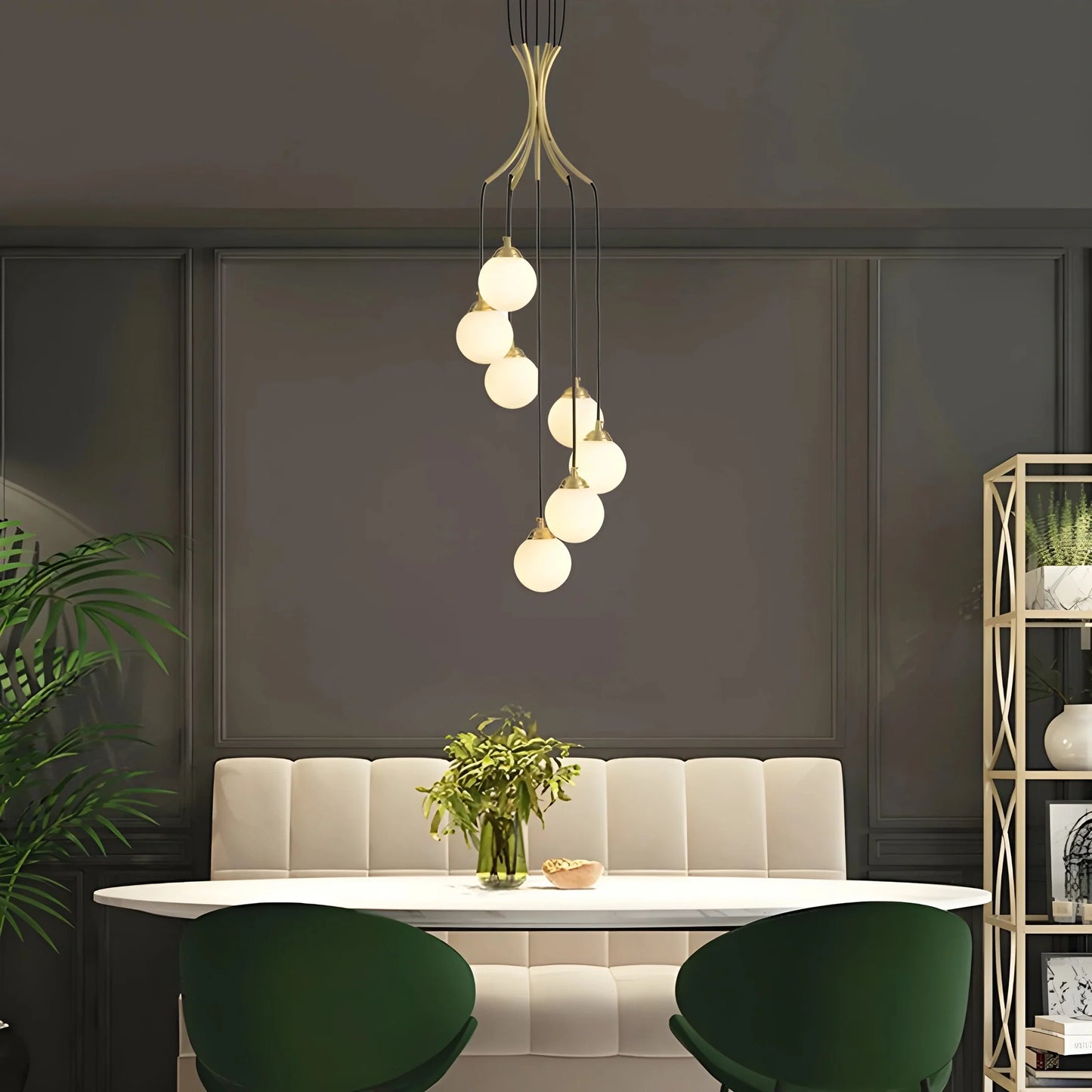 GlasOrbis - Modern Ball Chandelier