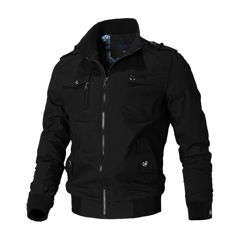 Veste pour homme - avec fermeture éclair et poche poitrine