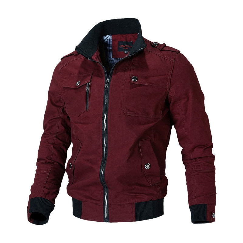 Veste pour homme - avec fermeture éclair et poche poitrine