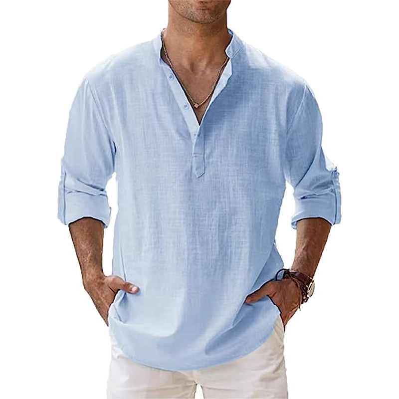 Chemise pour hommes - Lin - pour le printemps et l'été