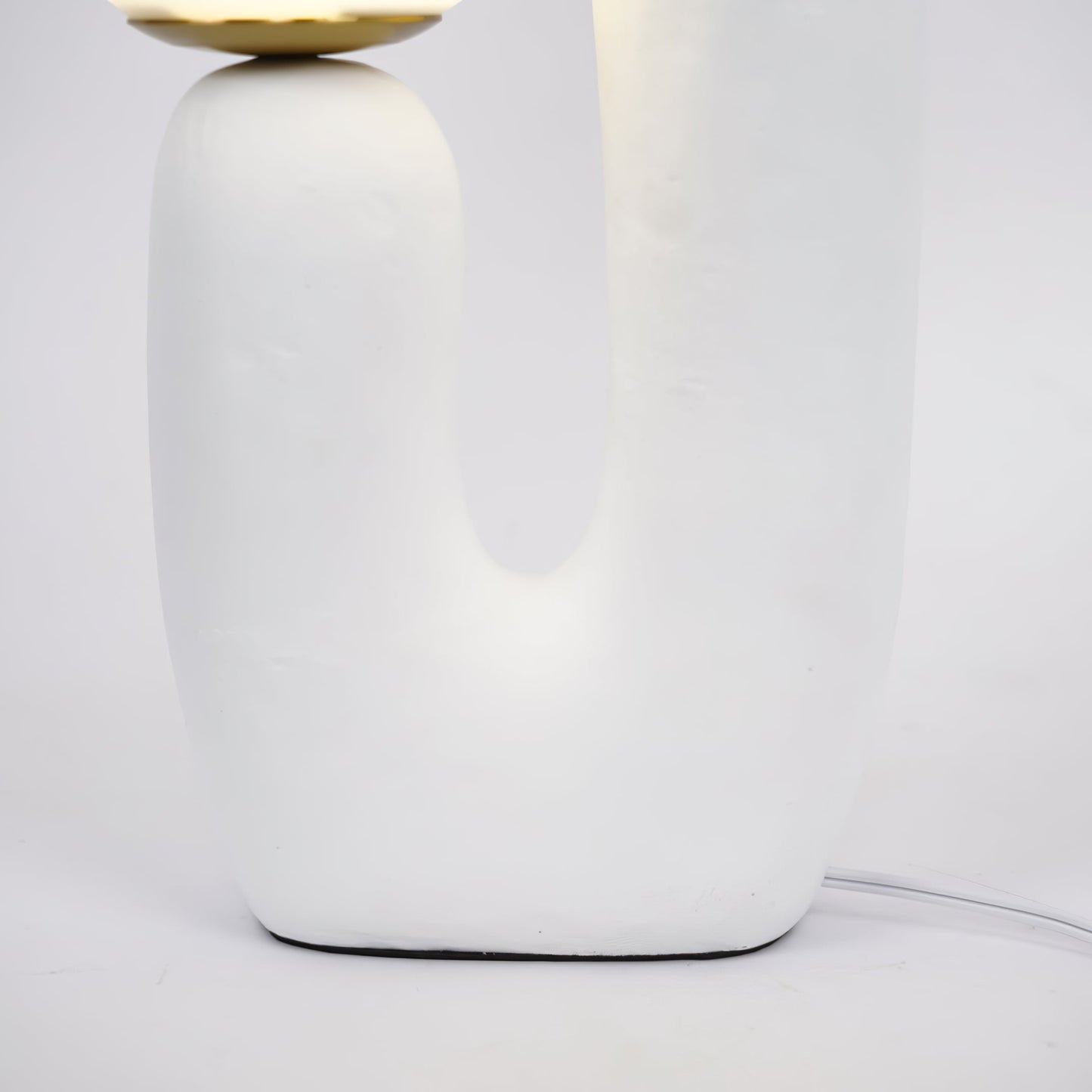 EcoLuxe - Moderne glas- og harpiksbordlampe