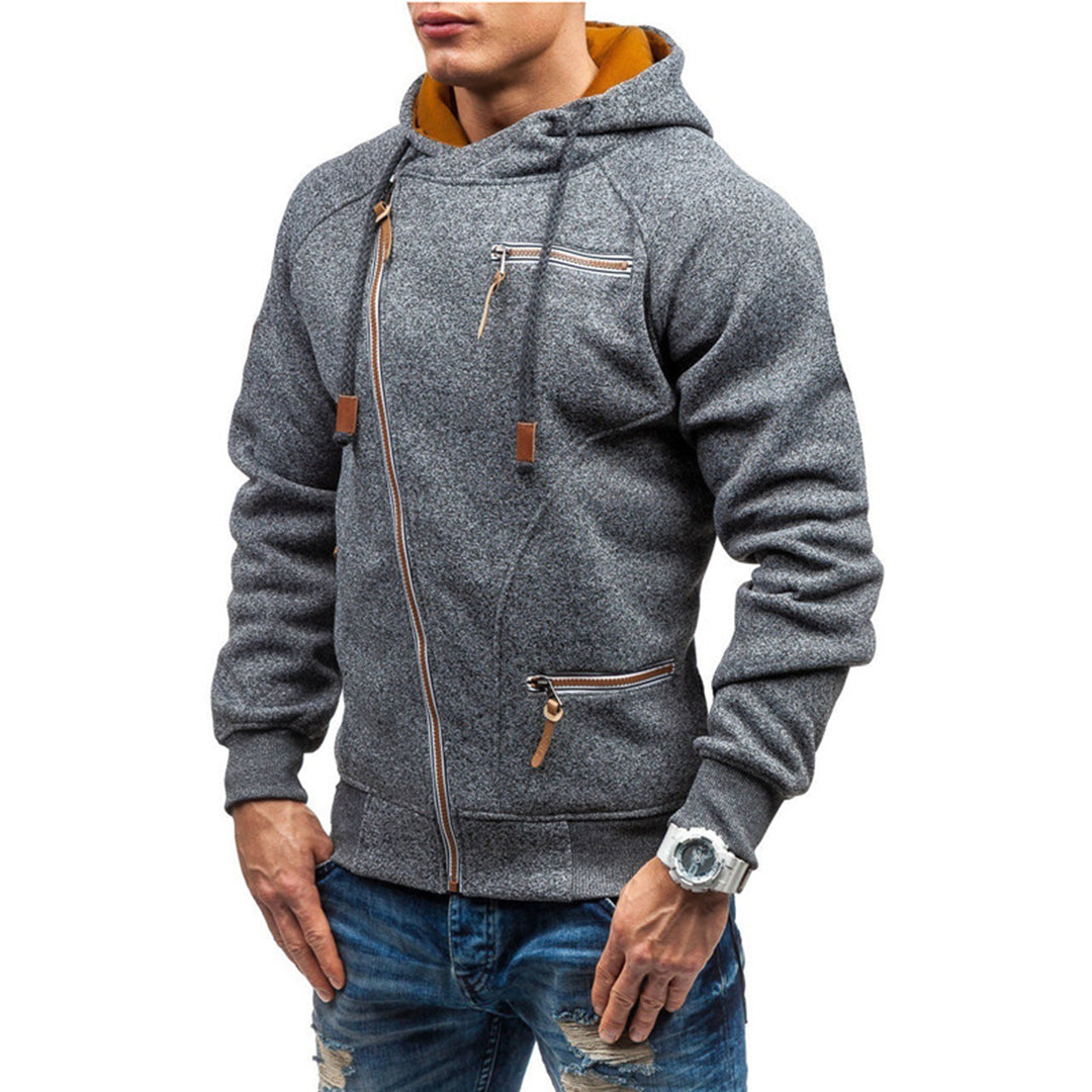 Murie - Casual fleece hettegenser med lommer for menn