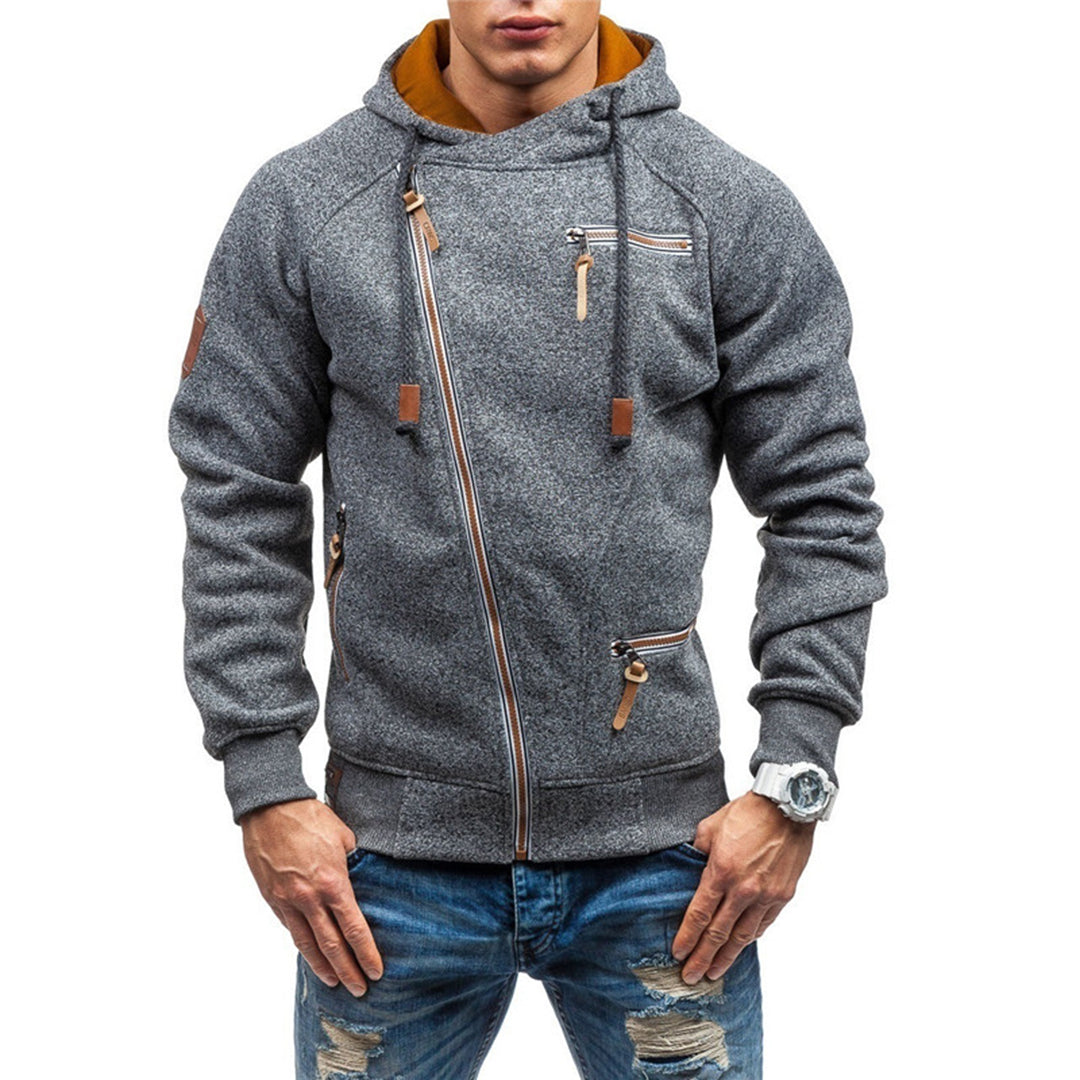 Murie - Casual fleece hettegenser med lommer for menn