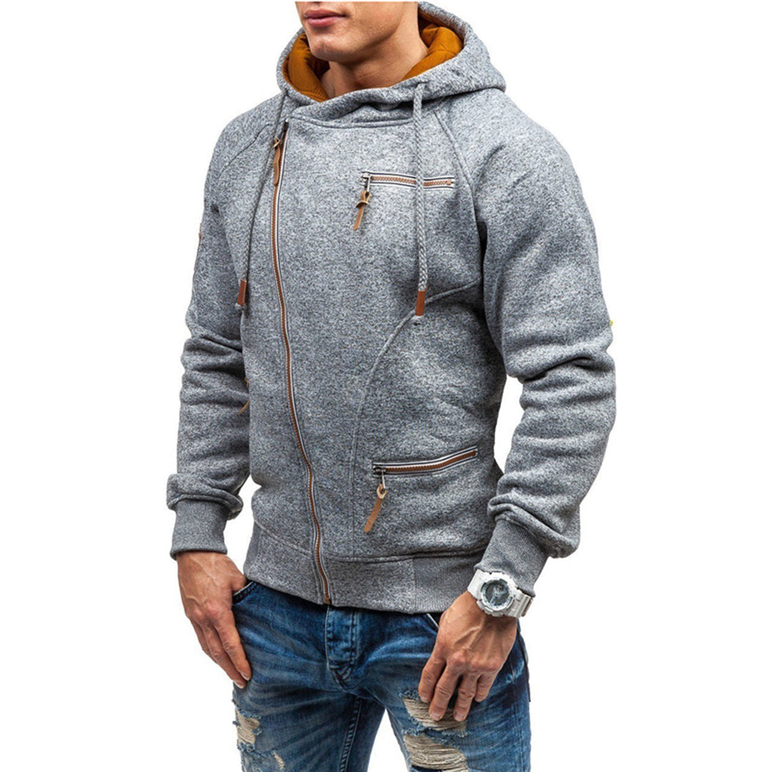 Murie - Casual fleece hettegenser med lommer for menn