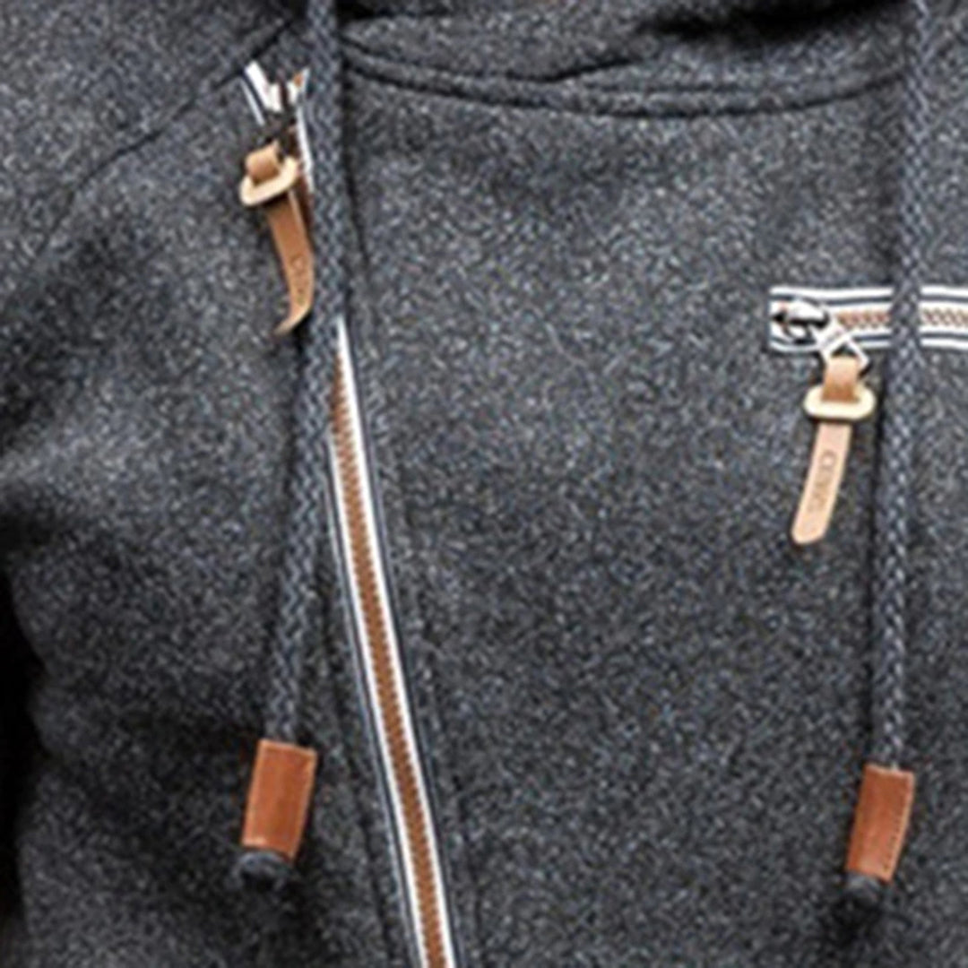 Murie - Casual fleece hettegenser med lommer for menn