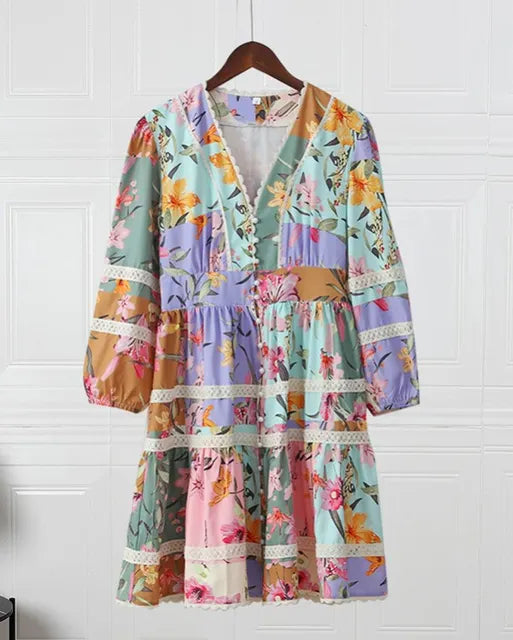 Robe bohémienne Maxi et Mini - Angela