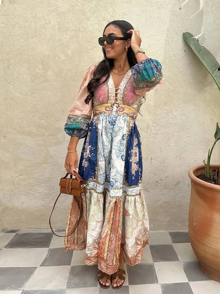 Robe bohémienne Maxi et Mini - Angela