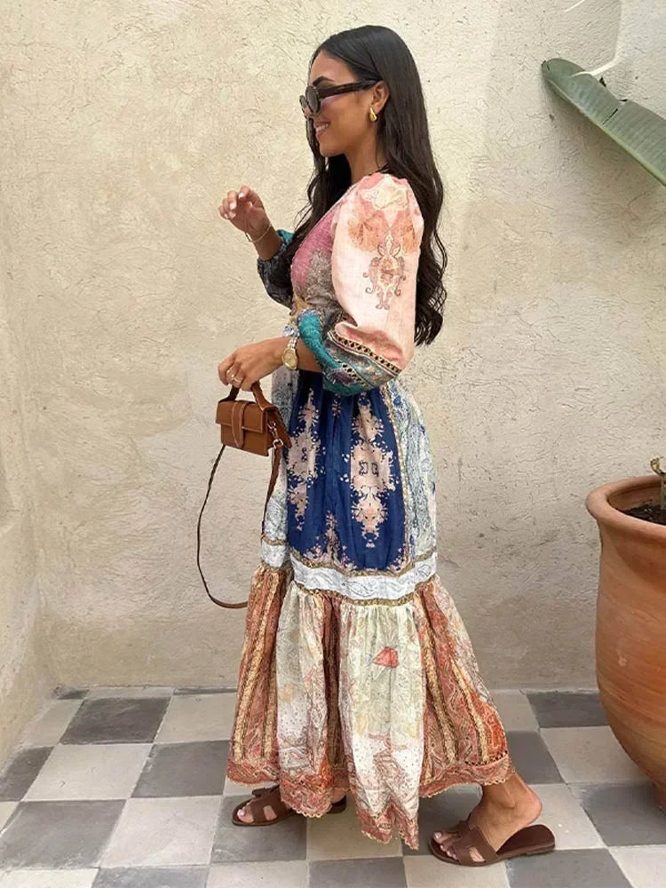 Robe bohémienne Maxi et Mini - Angela