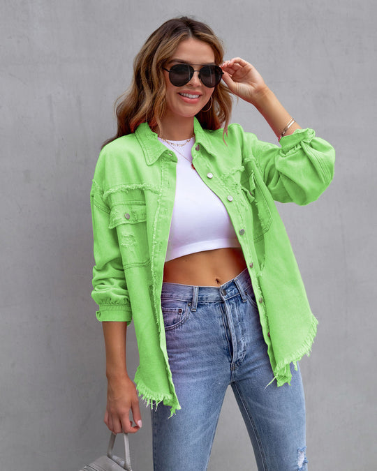 Dame Denimjakke med "Vintage" Look - Revive