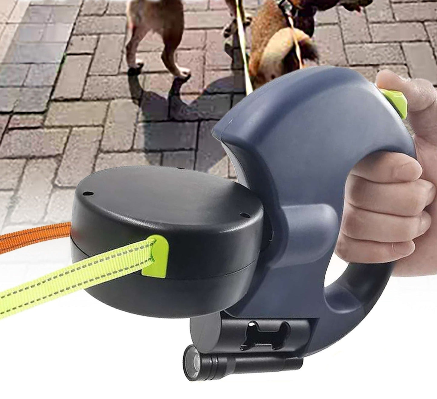 PetWorld - Dobbelt innovativt udtrækkeligt hundesnor med lys