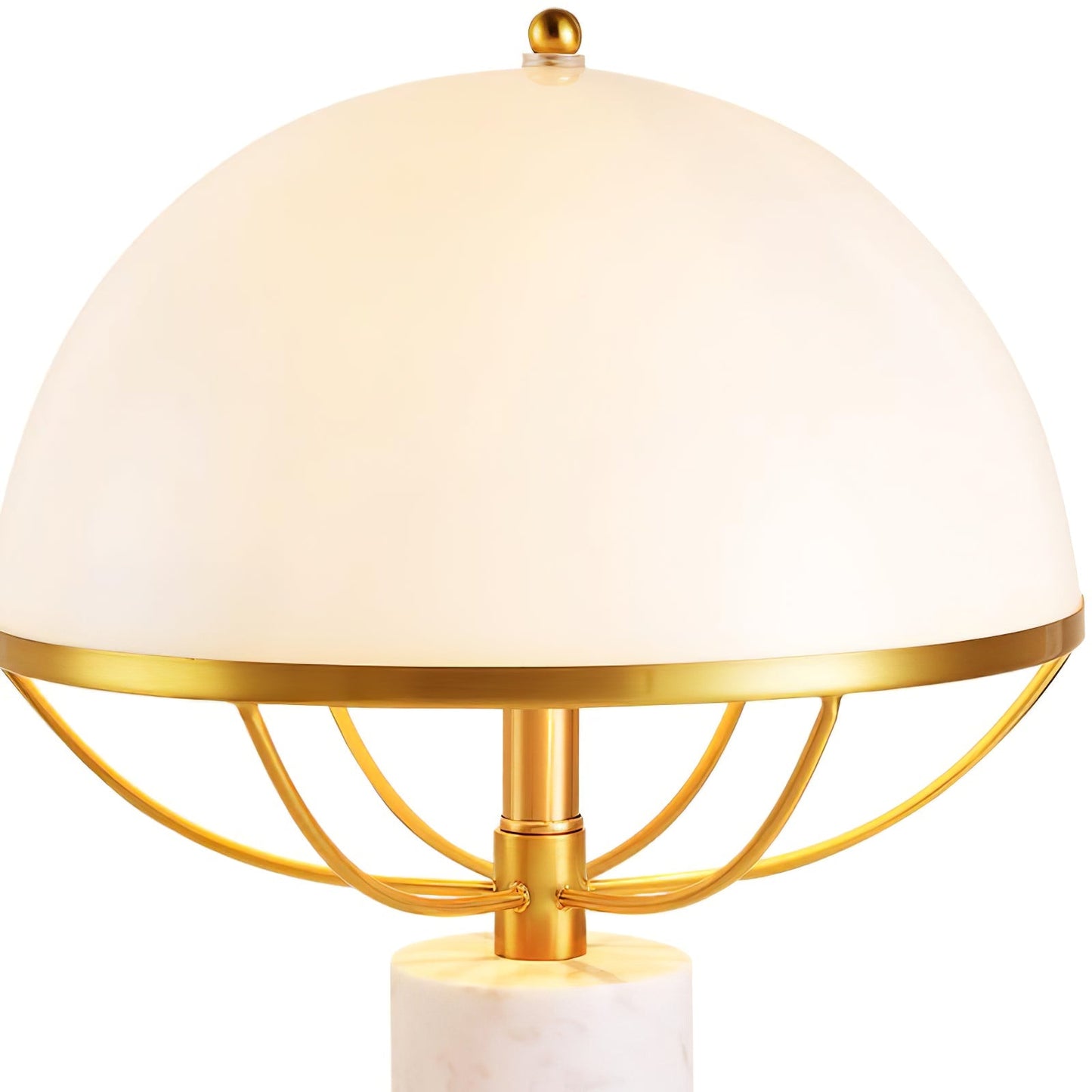GlassElegance – Moderne bordlampe med guldfinish