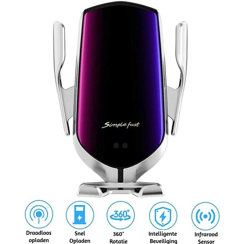 Support de téléphone à serrage automatique