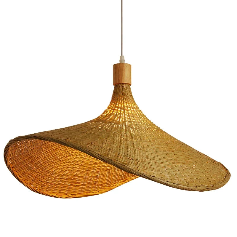 NatureGlow - Woven Bamboo Pendant Light