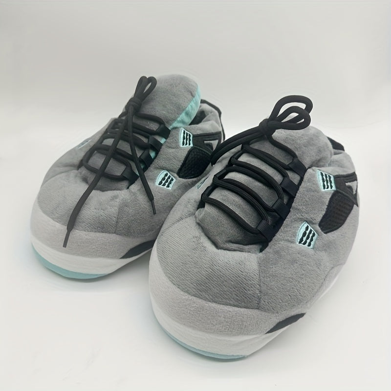 Chaussons d'intérieur unisexes pour enfants, chauds, confortables, en peluche, antidérapants - Adel
