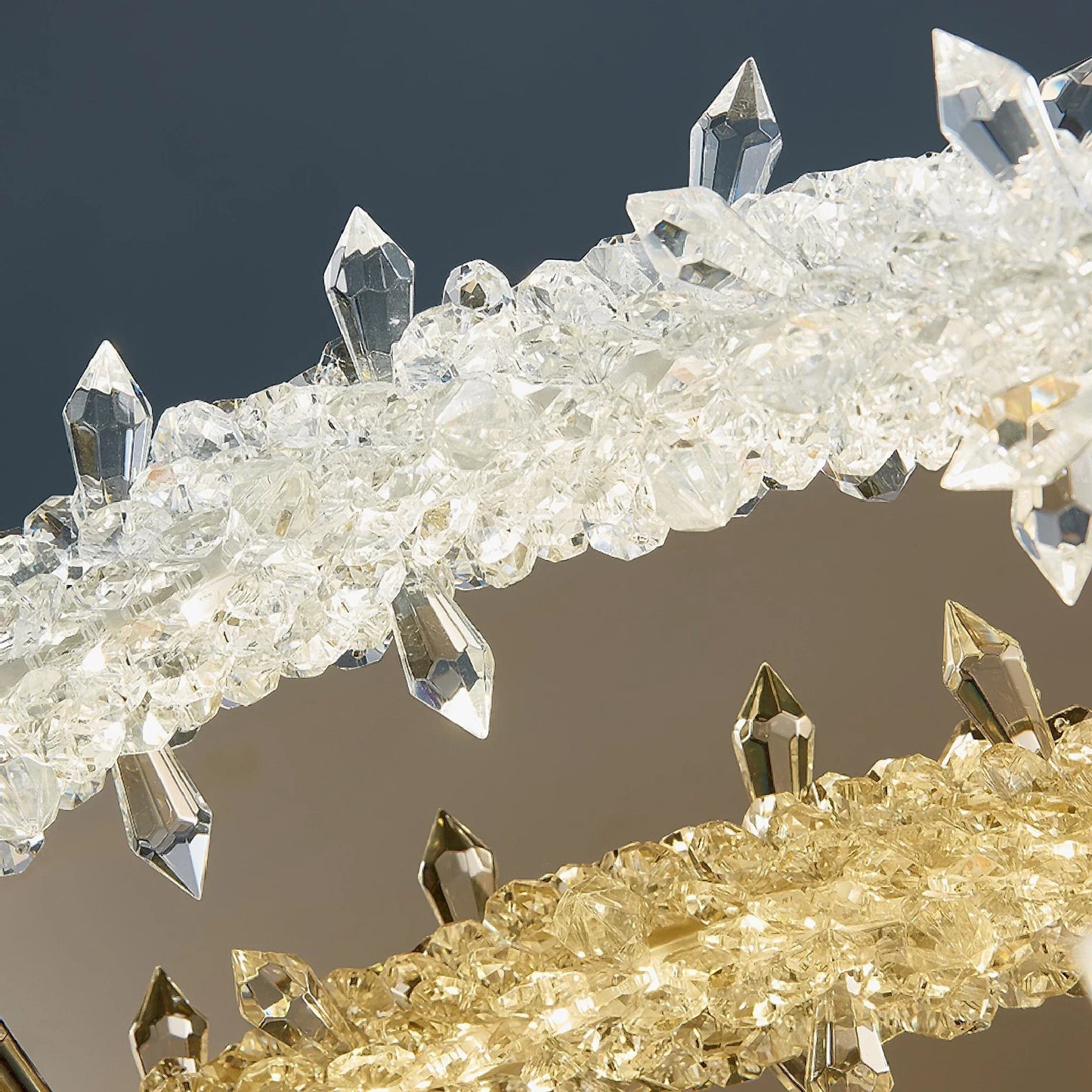 LuxeGlimmer - Modern Crystal Ceiling Light