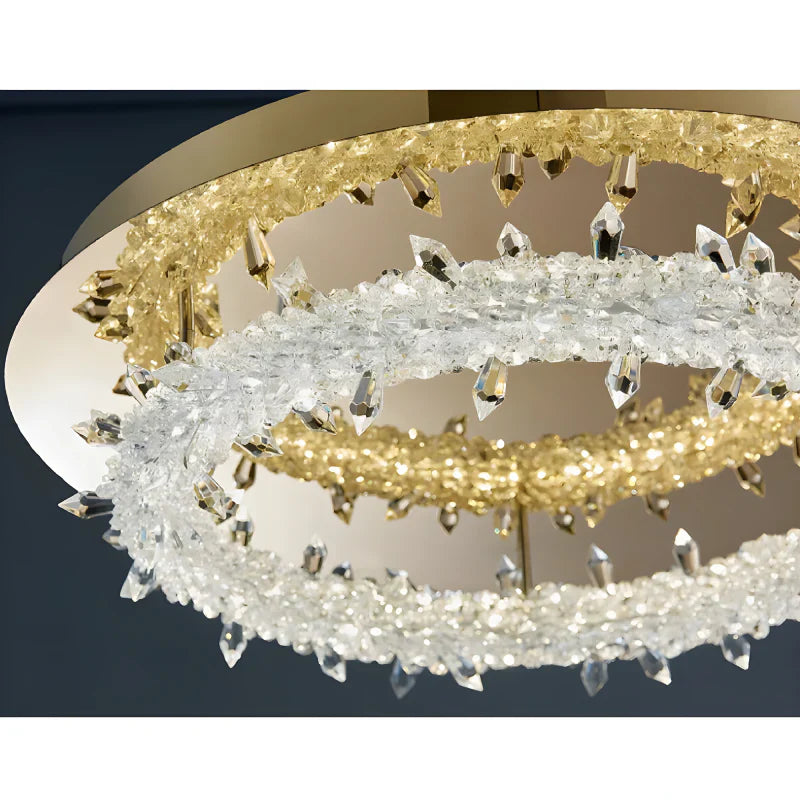 LuxeGlimmer - Modern Crystal Ceiling Light