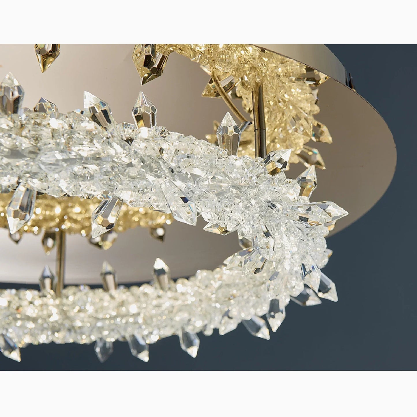 LuxeGlimmer - Modern Crystal Ceiling Light