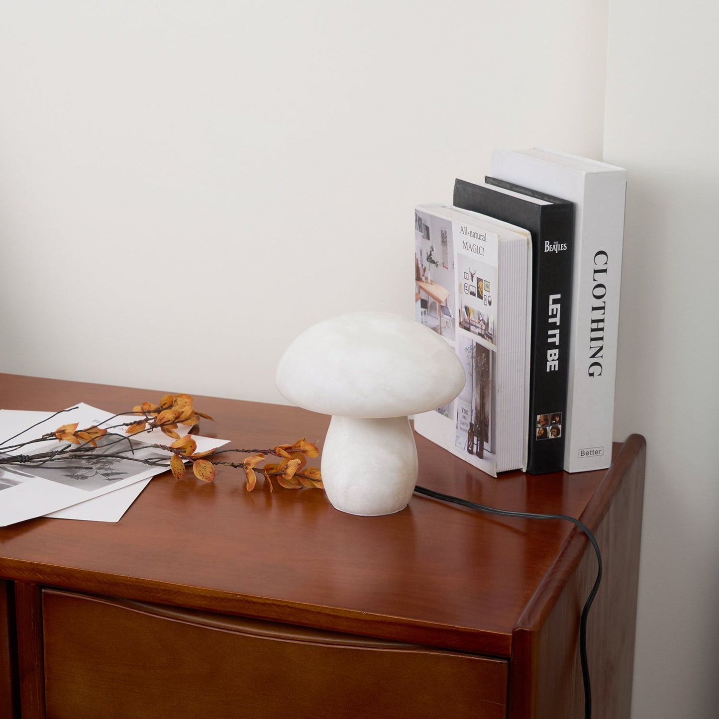 MushroomAura - Alabaster Table Lamp