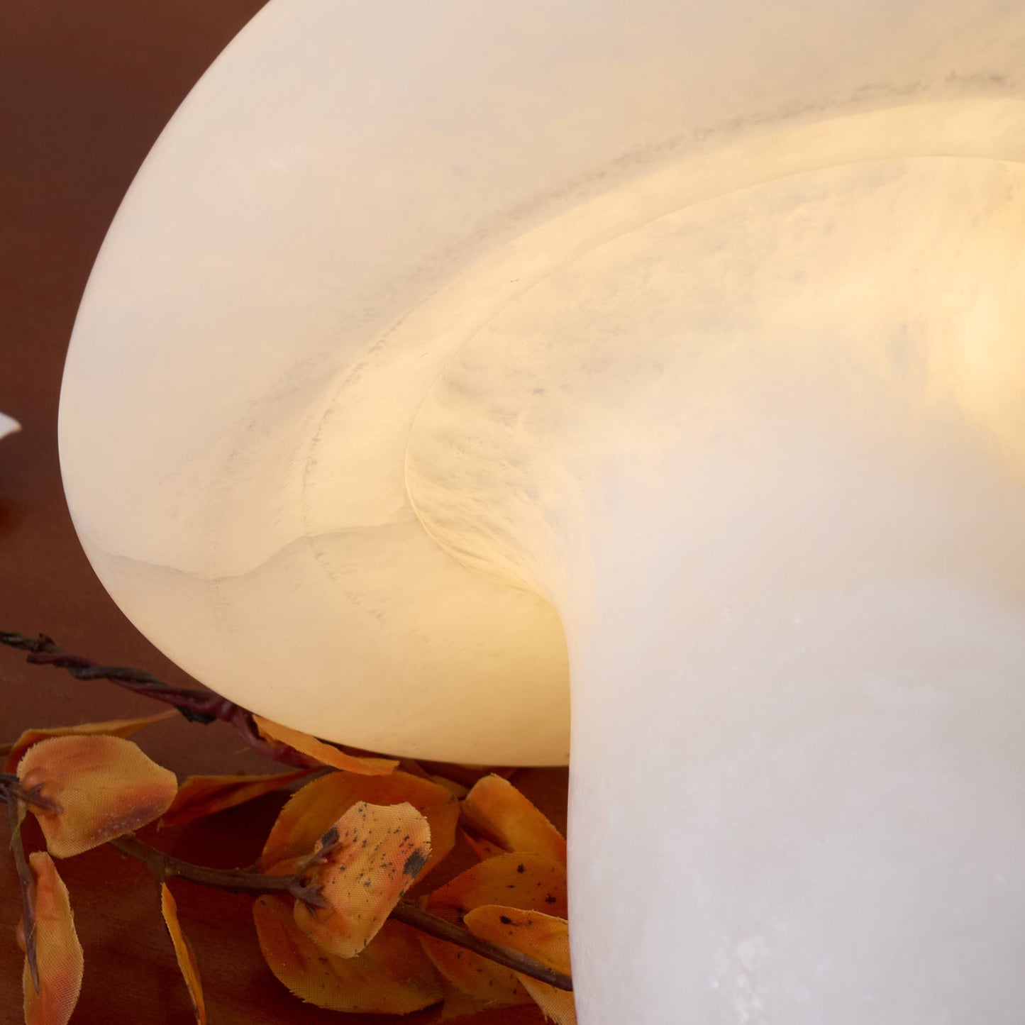 MushroomAura - Alabaster Table Lamp