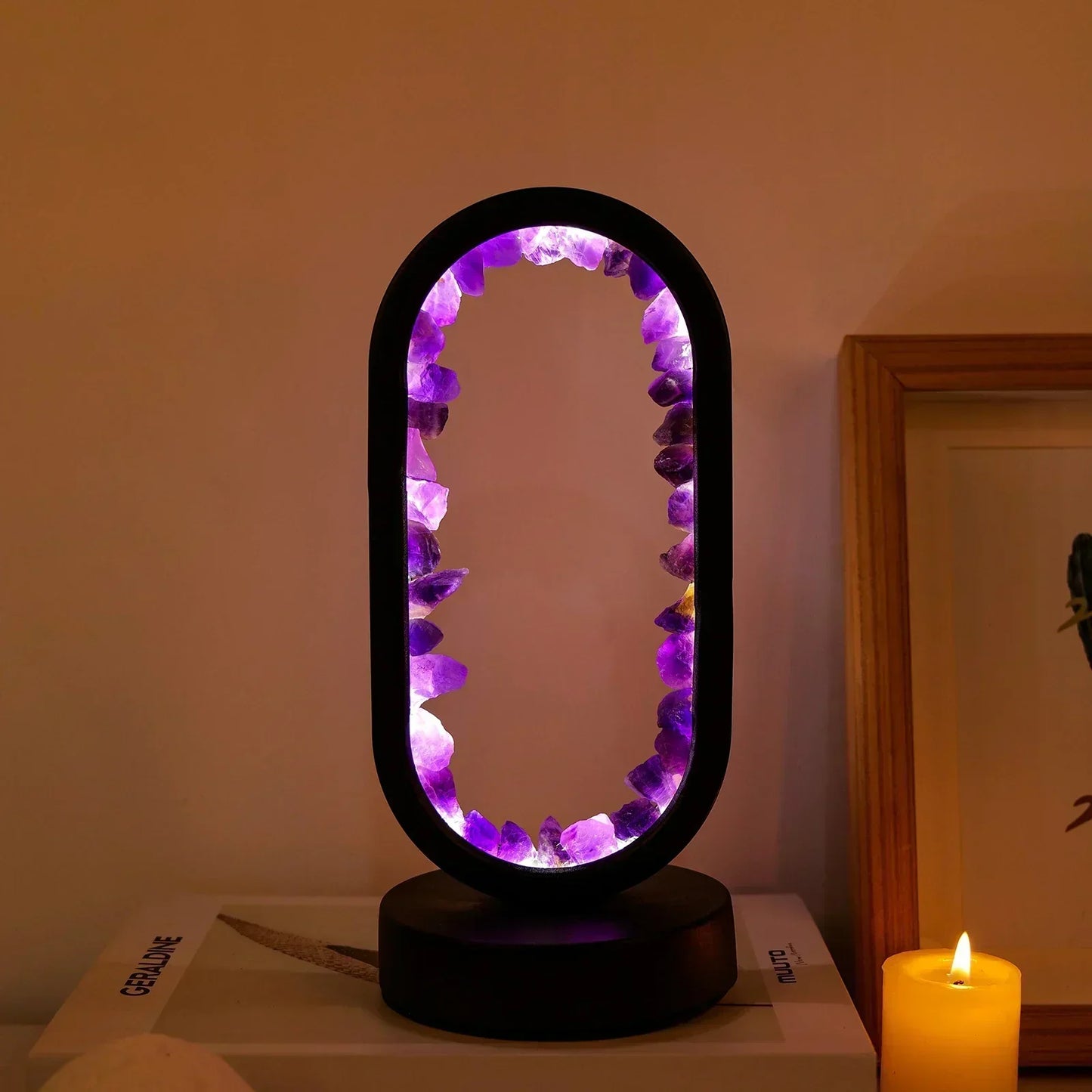 MysticGlow – Ametystbelysning for en avslappende og elegant atmosfære