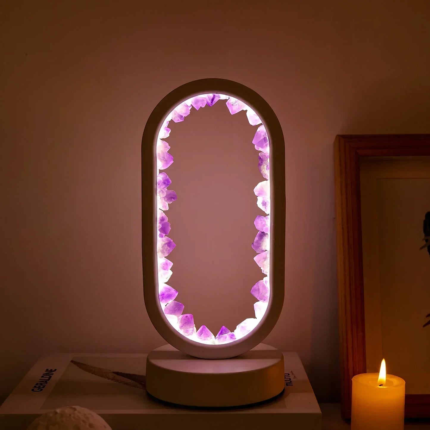 MysticGlow – Ametystbelysning for en avslappende og elegant atmosfære
