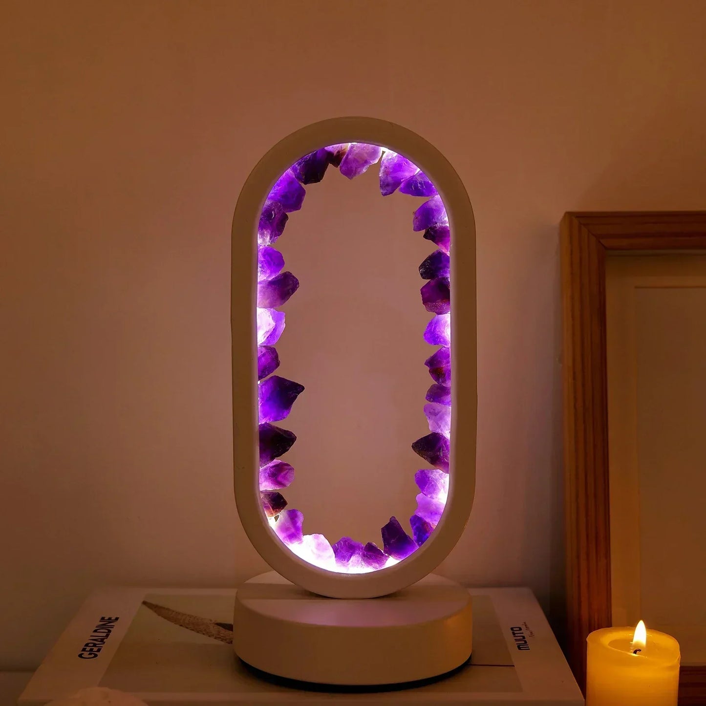 MysticGlow – Ametystbelysning for en avslappende og elegant atmosfære