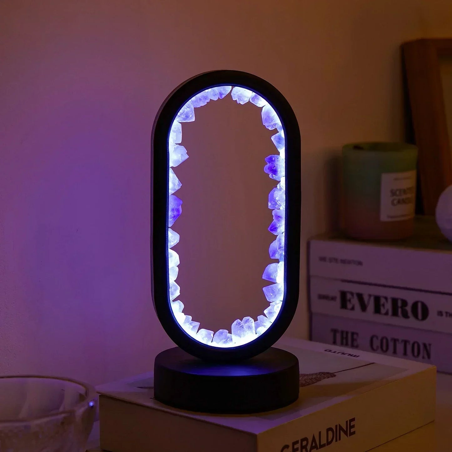 MysticGlow – Ametystbelysning for en avslappende og elegant atmosfære