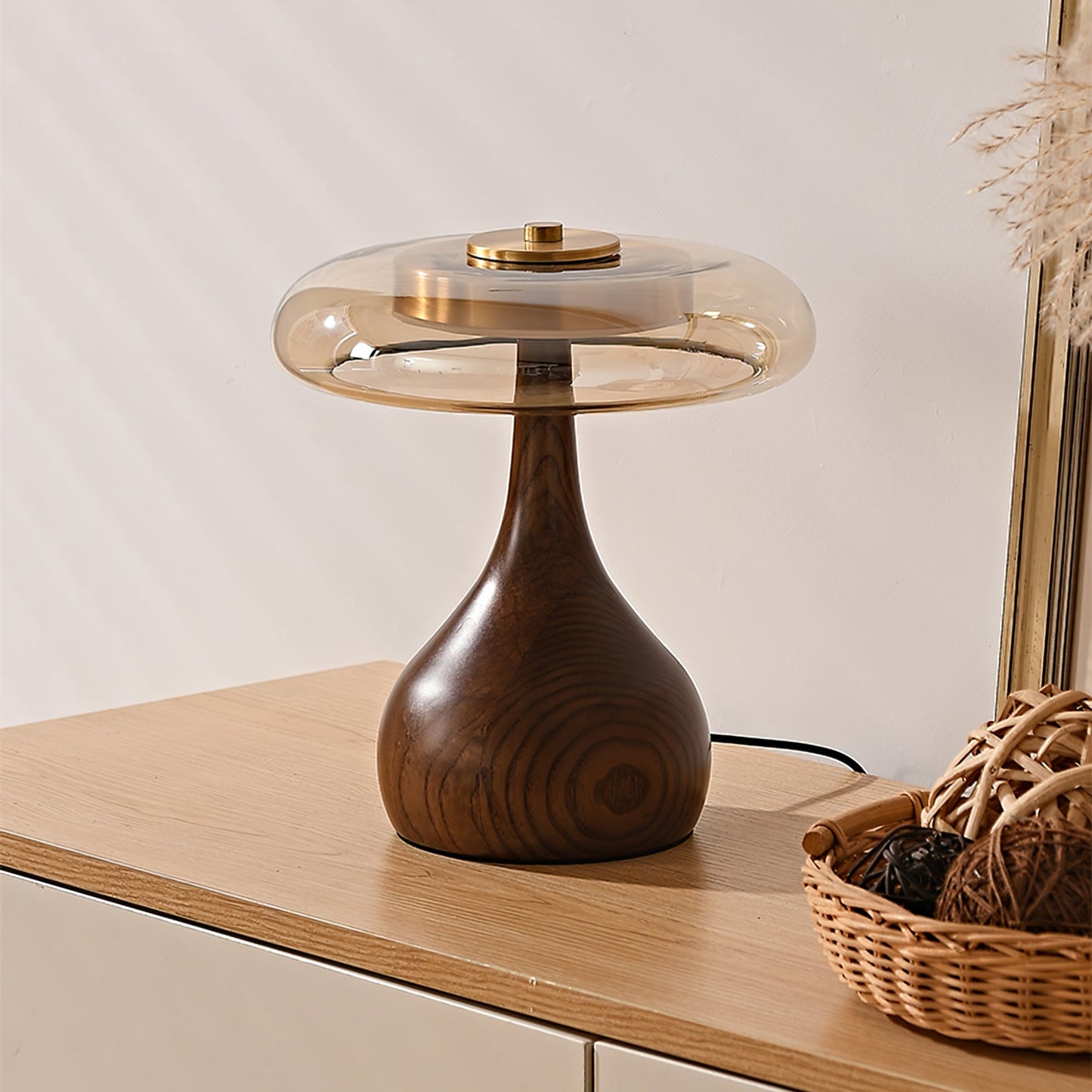 WoodLuxe - Lampe de table design avec LED réglable